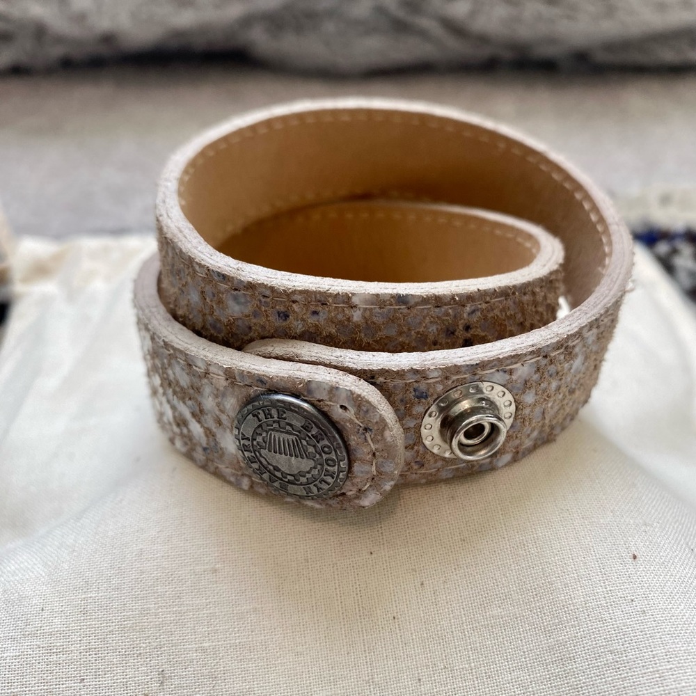 The Brooklyn Bakery leather wrap bracelet